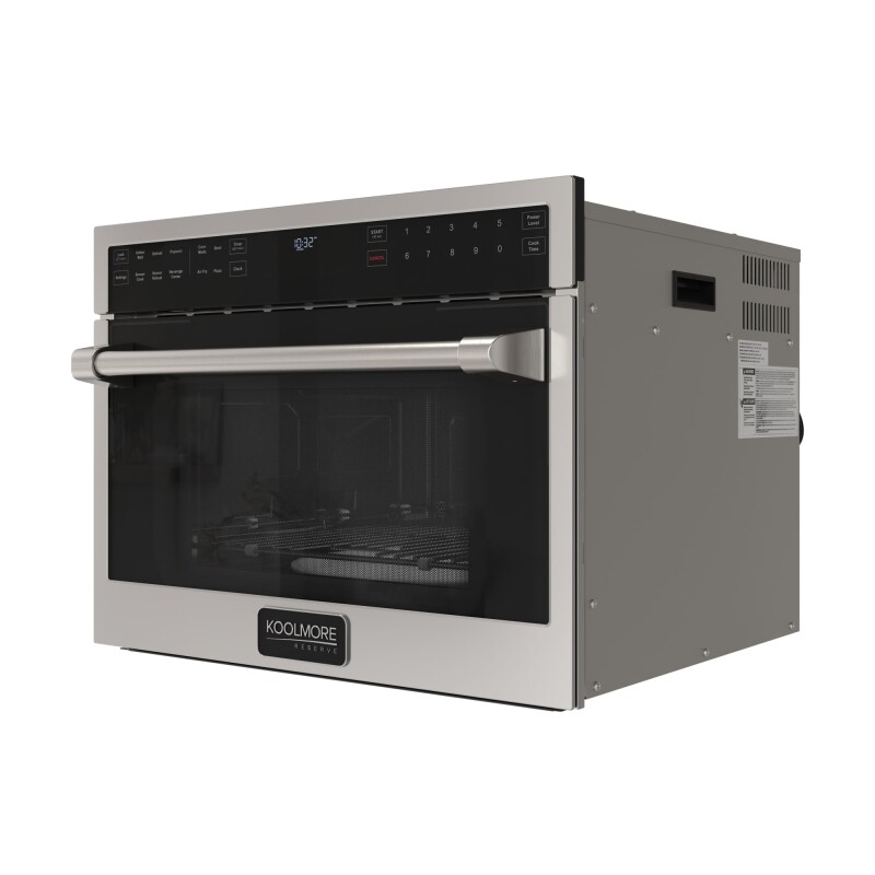 Reserve 24 in. Built-In Microwave Convection Oven with Air Fry, 3-in-1 Combo, Sensor Cook, Soft-Close Door, 1.6 cu. ft. in Stainless Steel KMCWO24AFSS, product image 7 of 13
