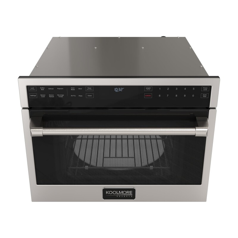 Reserve 24 in. Built-In Microwave Convection Oven with Air Fry, 3-in-1 Combo, Sensor Cook, Soft-Close Door, 1.6 cu. ft. in Stainless Steel KMCWO24AFSS, product image 8 of 13