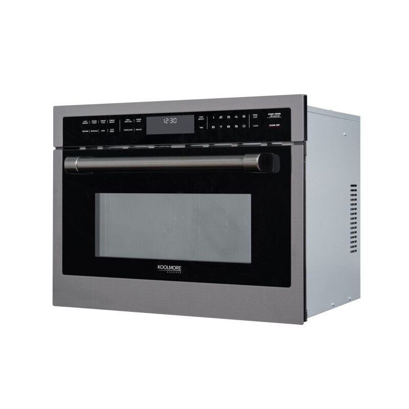 Reserve 24 in. Stainless Steel Built-in Convection Microwave Oven with Speed and Sensor Cooking, 1.6 cu. ft. in BlackKM-CWO24 -BSS KMCWO24BSS, product image 3 of 13