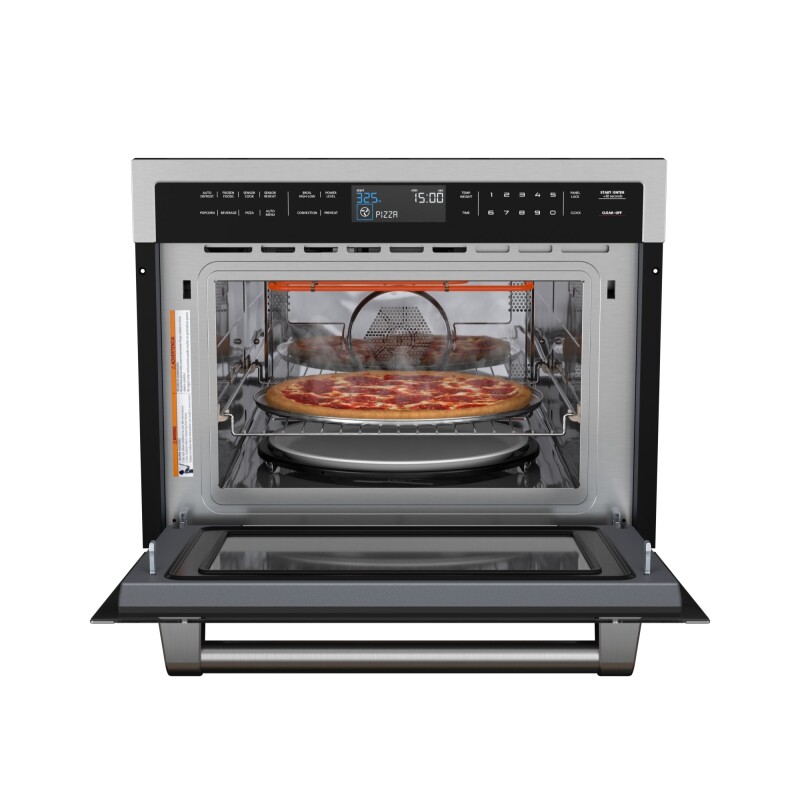 Reserve 24 in. Stainless Steel Built-in Convection Microwave Oven with Speed and Sensor Cooking, 1.6 cu. ft. in BlackKM-CWO24 -BSS KMCWO24BSS, product image 4 of 13