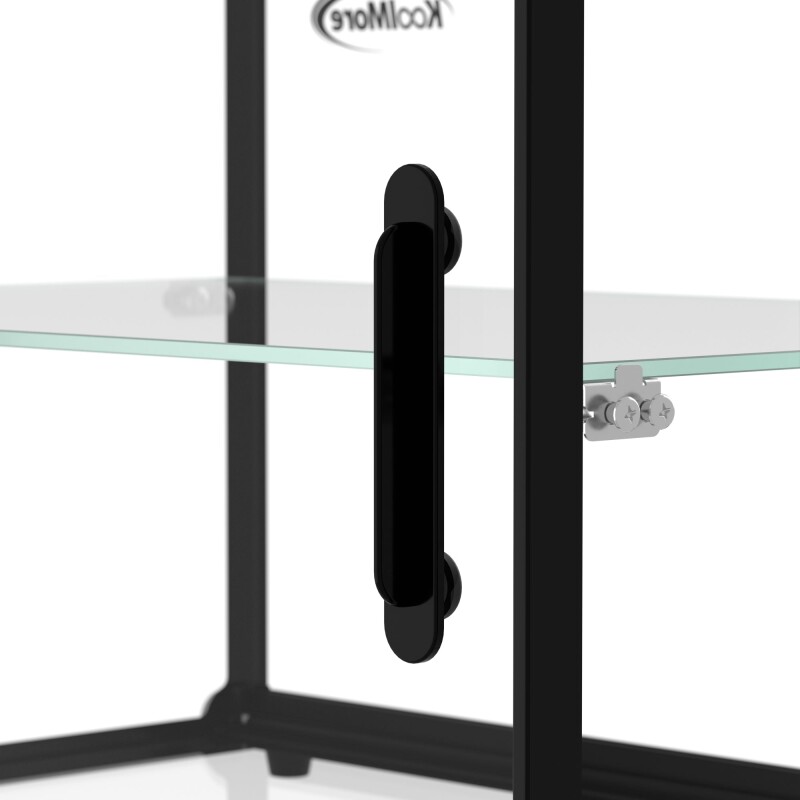 22 in. Tiered Pastry Display Case With Shelf and Sliding Door ETL Certified, 2.2 cu. ft. Capacity KMDC2CSBK, product image 7 of 13
