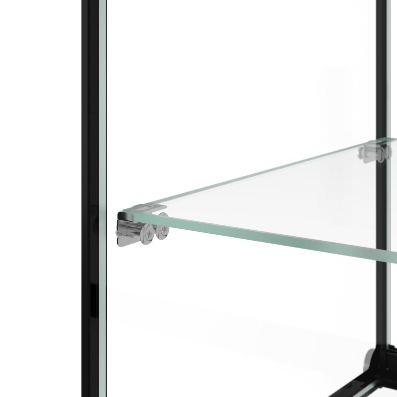 33 in. 2 Tiered Pastry Display Case With Shelf and Sliding Door, 3.2 cu. ft. Capacity, ETL Listed KMDC3CSBK, product image 8 of 12