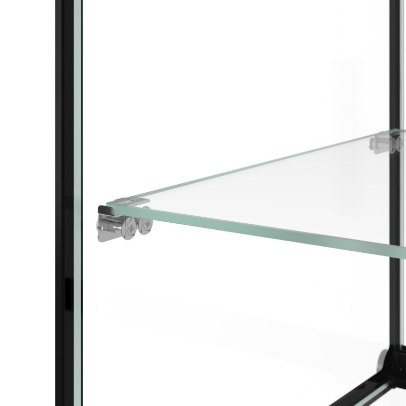 36 in. 2 Tiered Pastry Display Case With Shelf and Sliding Door, 4.2 cu. ft. Capacity, ETL Listed KMDC4CSBK, product image 11 of 12