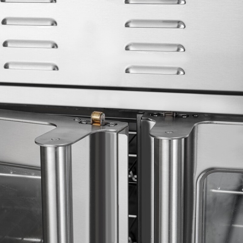 38 in. Full Size Double Commercial LP Convection Oven 108,000 BTU Total with Stacking Kit and Casters KMDCCO54LPC, product image 9 of 13