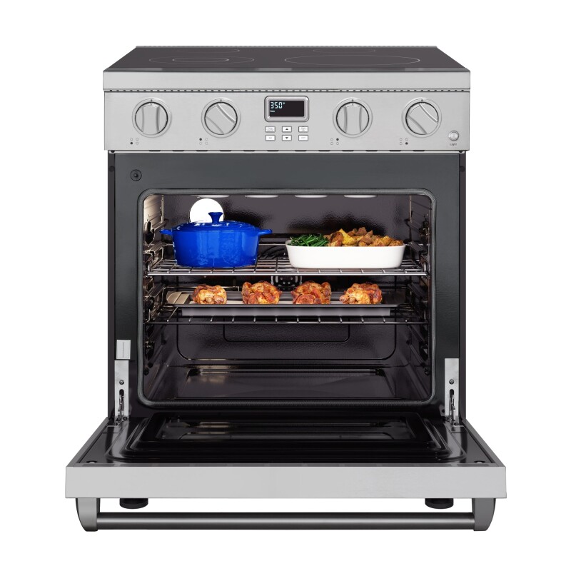 30 in. Professional Electric Range with 14900W of Power, 240V in Stainless-Steel KMEPR30APSS, product image 2 of 13