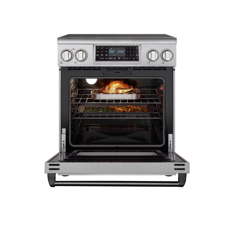 30 in. Electric Professional Range with Tilt Panel and Digital controls, Self-Cleaning, 16300W of Power, 240V in Stainless-Steel KMEPR30TDPSS, product image 2 of 13