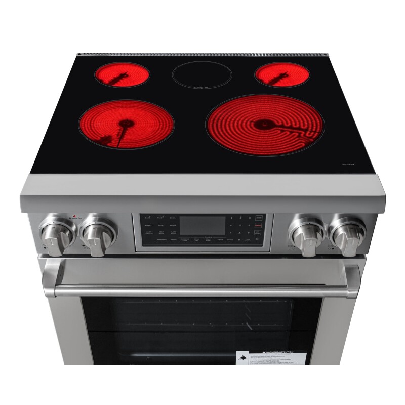 30 in. Electric Professional Range with Tilt Panel and Digital controls, Self-Cleaning, 16300W of Power, 240V in Stainless-Steel KMEPR30TDPSS, product image 6 of 13