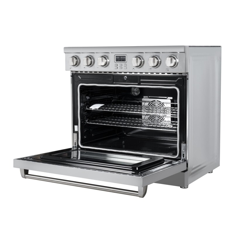 36 in. Professional Electric Range with 16600W of Power, 240V in Stainless-Steel KMEPR36APSS, product image 8 of 12