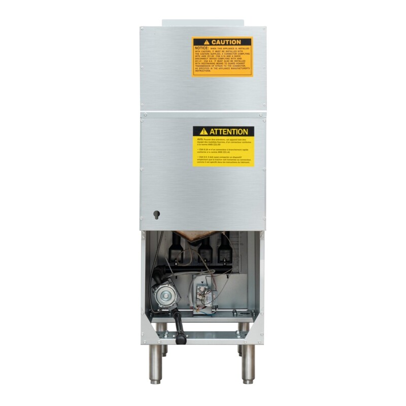 40 lb. Floor Standing Natural Gas Commercial Fryer with 90,000 BTU in Stainless-Steel, ETL Listed KMFDF40NG, product image 10 of 11