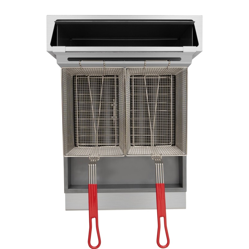 75 lb. Floor Standing Liquid Propane Commercial Fryer with 150,000 BTU in Stainless-Steel, ETL Listed KMFDF75LP, product image 7 of 12