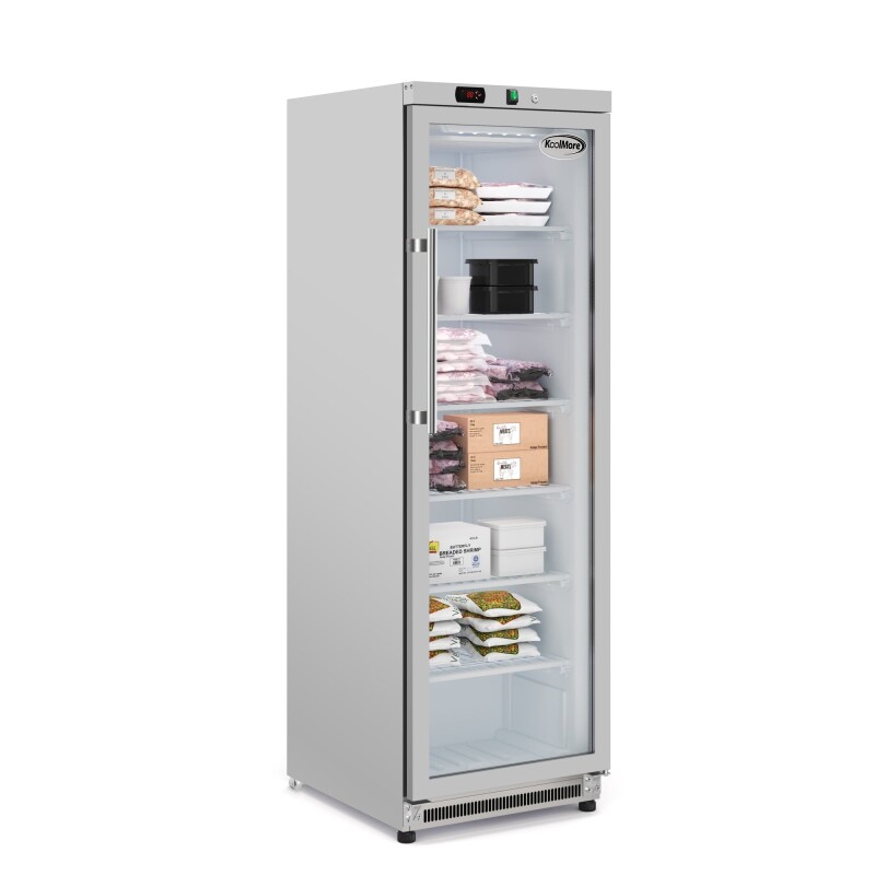 12 Cu. ft. Commercial Freezer with Glass Door in Stainless Steel - Manual Defrost KMFMD12SGD