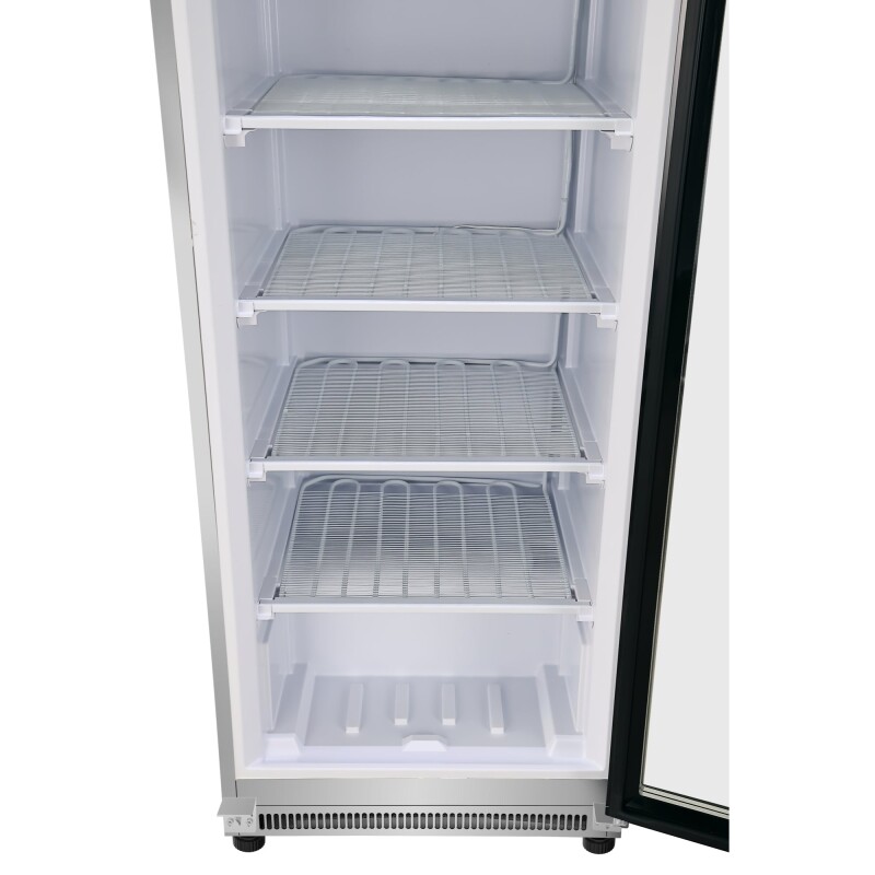 12 Cu. ft. Commercial Freezer with Glass Door in Stainless Steel - Manual Defrost KMFMD12SGD