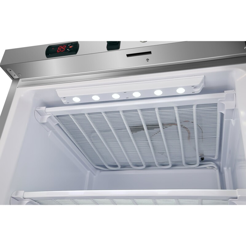 12 Cu. ft. Commercial Freezer with Glass Door in Stainless Steel - Manual Defrost KMFMD12SGD