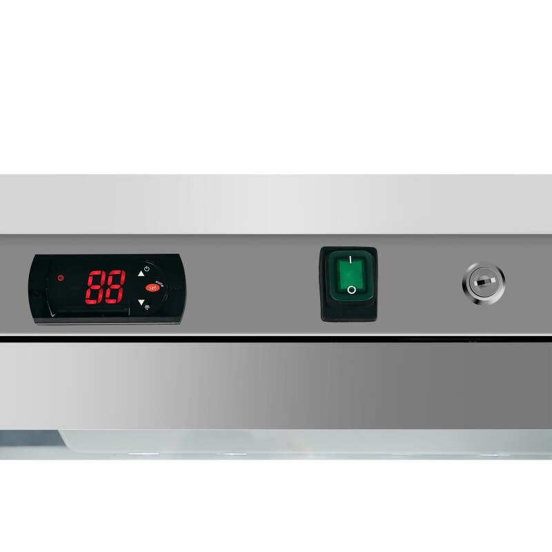 12 Cu. ft. Commercial Freezer with Glass Door in Stainless Steel - Manual Defrost KMFMD12SGD