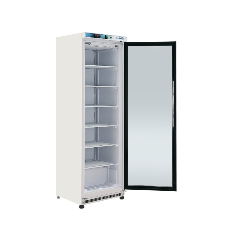 12 Cu. ft. Commercial Freezer with Glass Door in White - Manual Defrost KMFMD12WGD