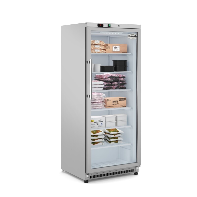 21 Cu. Ft. Commercial Freezer with Glass Door in Stainless Steel - Manual Defrost KMFMD20SGD