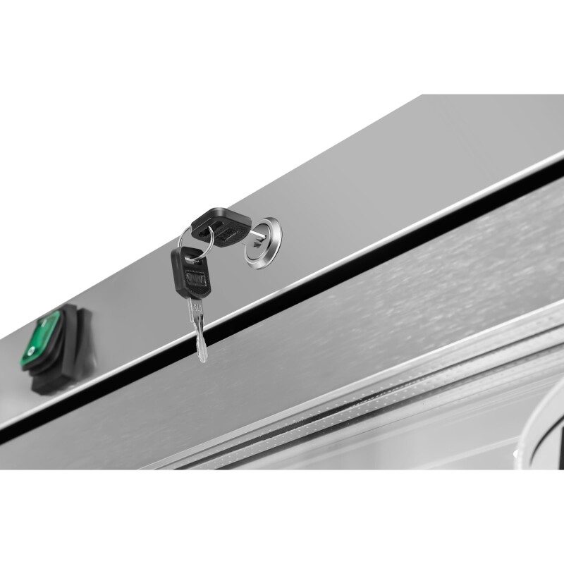 21 Cu. Ft. Commercial Freezer with Glass Door in Stainless Steel - Manual Defrost KMFMD20SGD