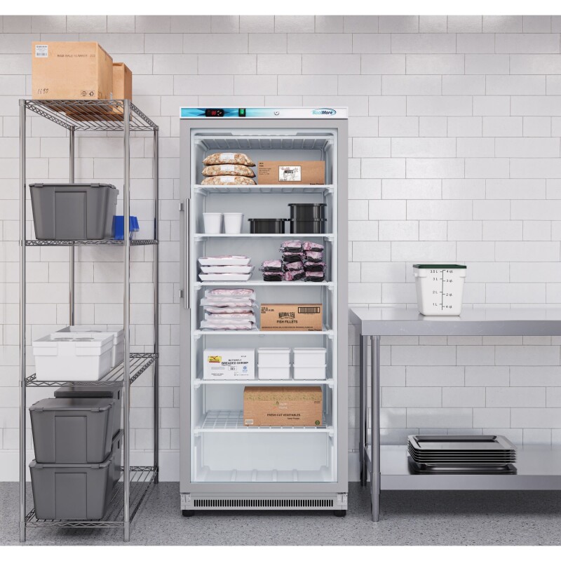 21 Cu. Ft. Commercial Freezer with Glass Door in White - Manual Defrost KMFMD20WGD
