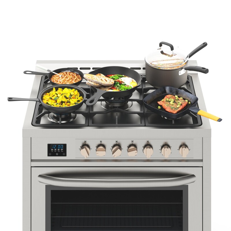 36 in. Stainless Steel Professional Gas range with Legs KMFR36GLSS