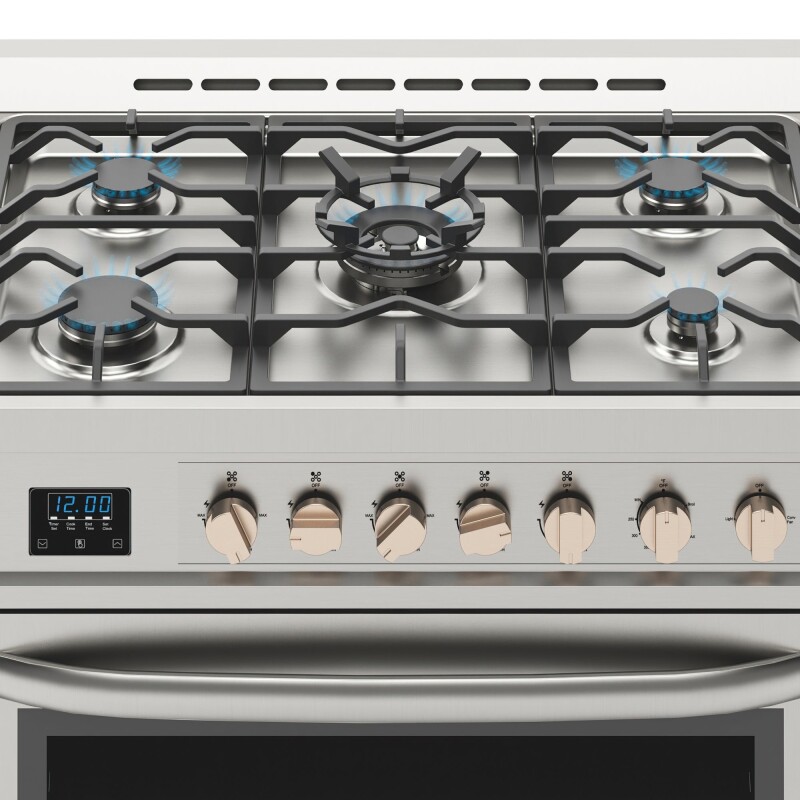36 in. Stainless Steel Professional Gas range with Legs KMFR36GLSS