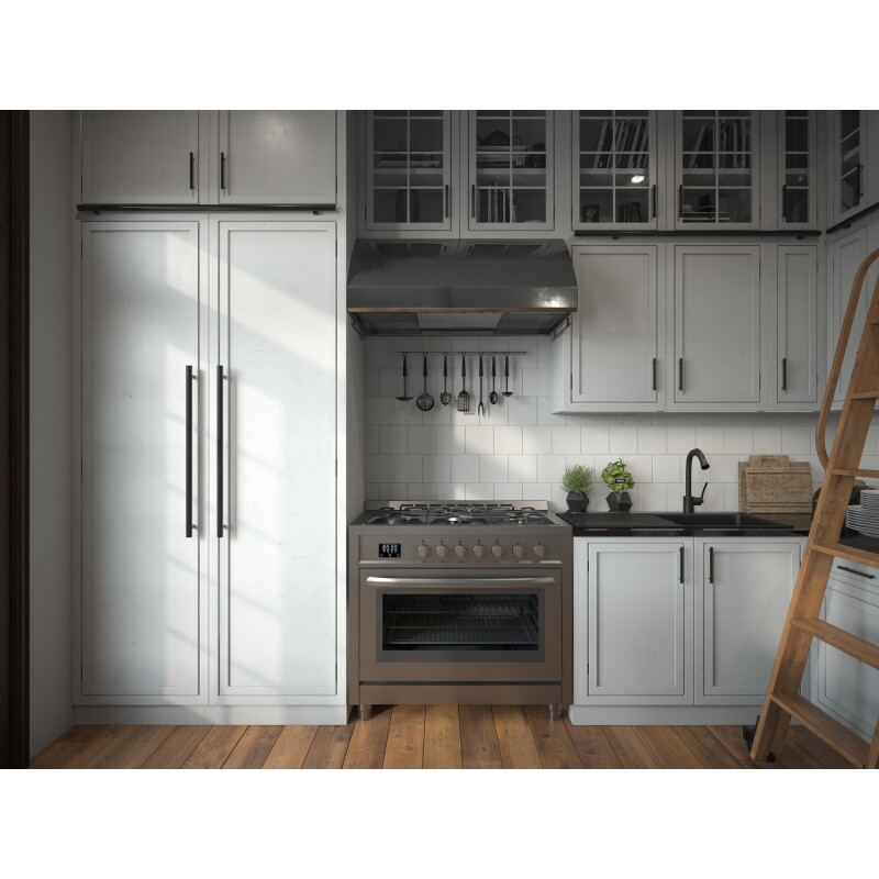 36 in. Stainless Steel Professional Gas range with Legs KMFR36GLSS