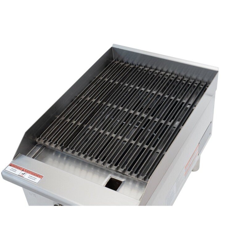 16 in. Commercial 1-Burner Natural Gas Charbroiler with 30,000 BTU in Stainless-Steel KMGCB118M, product image 7 of 12