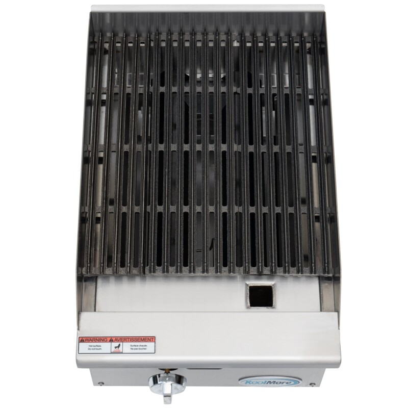 16 in. Commercial 1-Burner Natural Gas Charbroiler with 30,000 BTU in Stainless-Steel KMGCB118M, product image 8 of 12