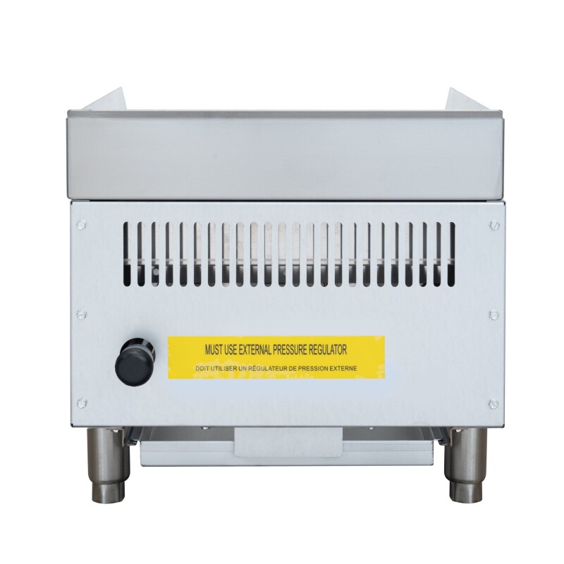 16 in. Commercial 1-Burner Natural Gas Charbroiler with 30,000 BTU in Stainless-Steel KMGCB118M, product image 11 of 12