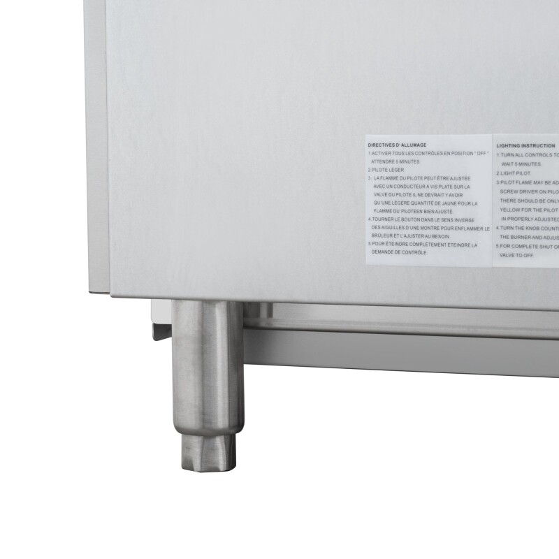 16 in. Commercial 1-Burner Natural Gas Charbroiler with 30,000 BTU in Stainless-Steel KMGCB118M, product image 12 of 12