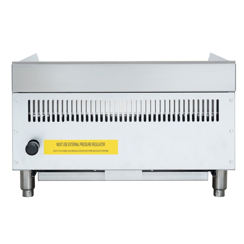 24 in. Commercial 2-Burner Natural Gas Charbroiler with 60,000 BTU in Stainless-Steel KMGCB224M, product image 9 of 10