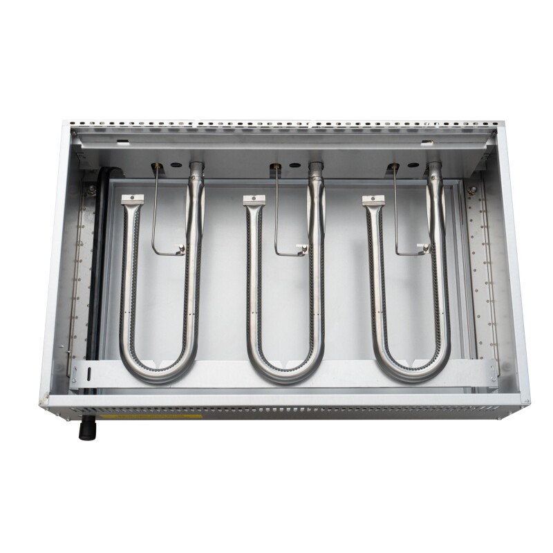 36 in. Commercial 3-Burner Natural Gas Charbroiler with 90,000 BTU in Stainless-Steel KMGCB336M, product image 7 of 12
