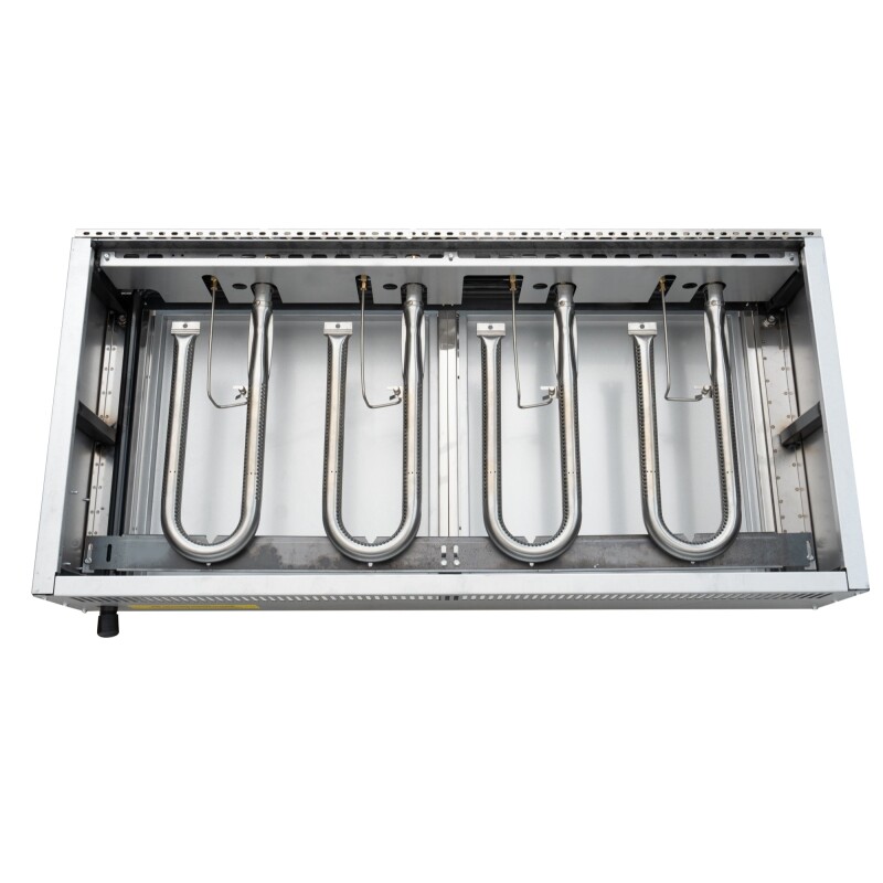 48 in. Commercial 4-Burner Natural Gas Charbroiler with 120,000 BTU in Stainless-Steel KMGCB448M, product image 9 of 13