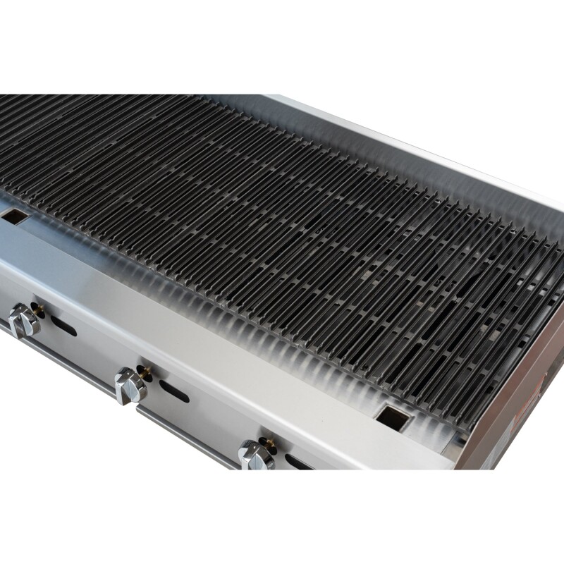 48 in. Commercial 4-Burner Natural Gas Charbroiler with 120,000 BTU in Stainless-Steel KMGCB448M, product image 11 of 13