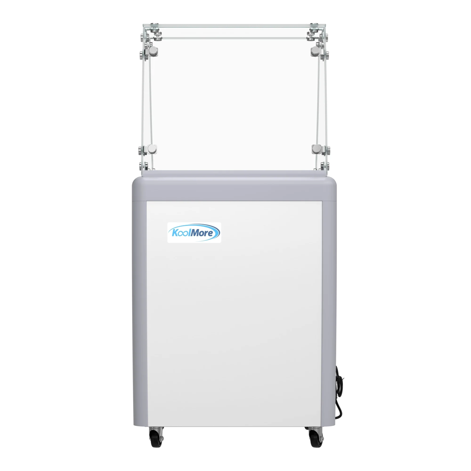 26 in. 5-Pan Gelato Dipping Cabinet Display Freezer with Sliding Glass Door and Sneeze Guard, 6 cu. ft KMGDC26SDFG