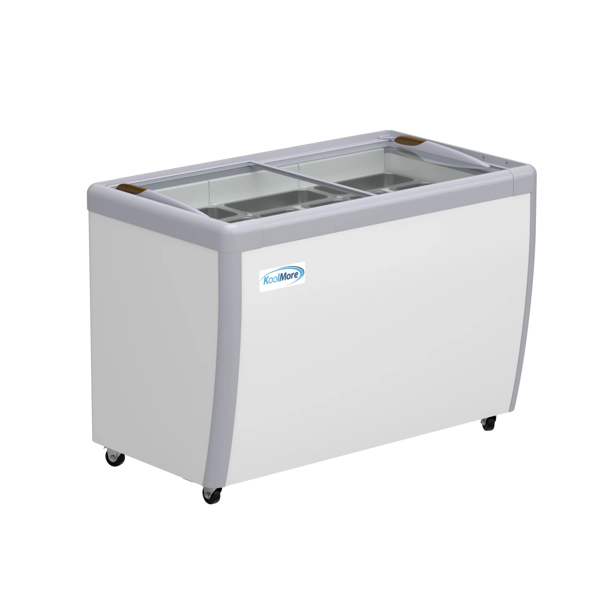 50 in. 9-Pan Gelato Dipping Cabinet Display Freezer with Sliding Glass Door, 13 cu. ft KMGDC49SD