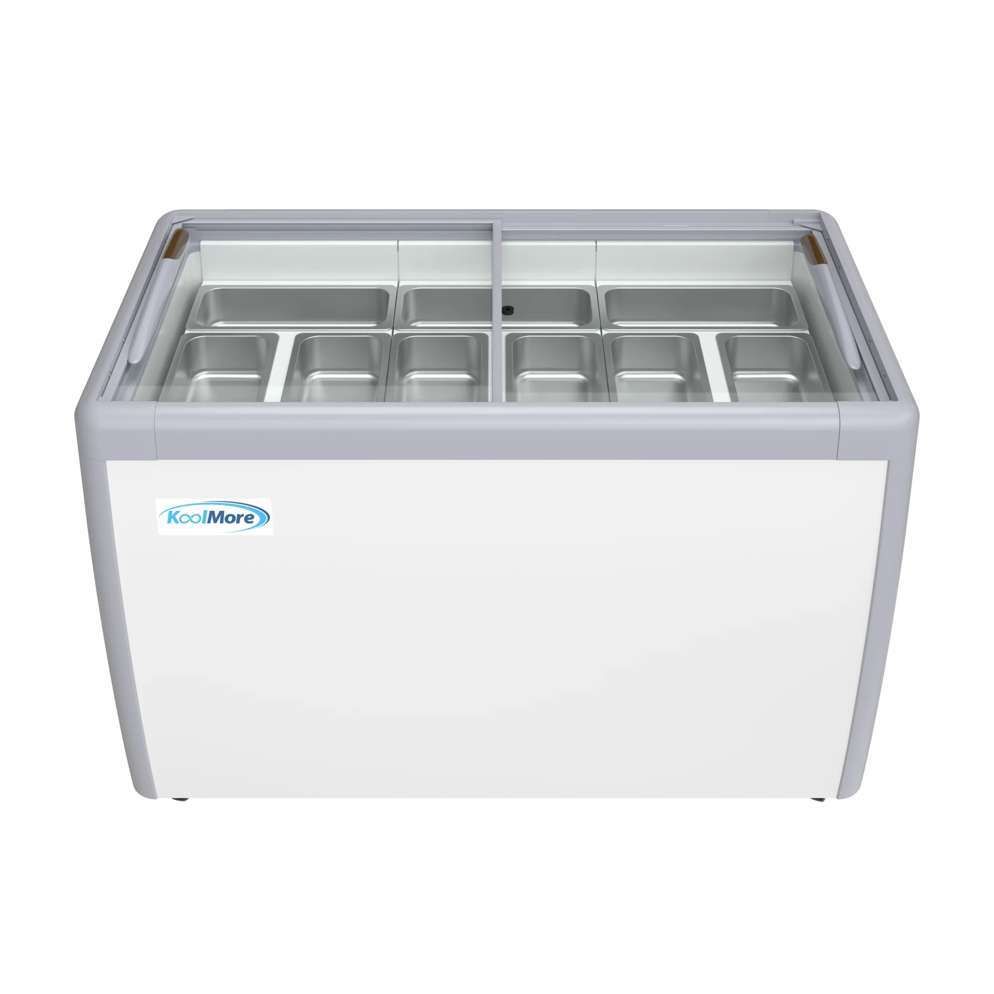 50 in. 9-Pan Gelato Dipping Cabinet Display Freezer with Sliding Glass Door, 13 cu. ft KMGDC49SD