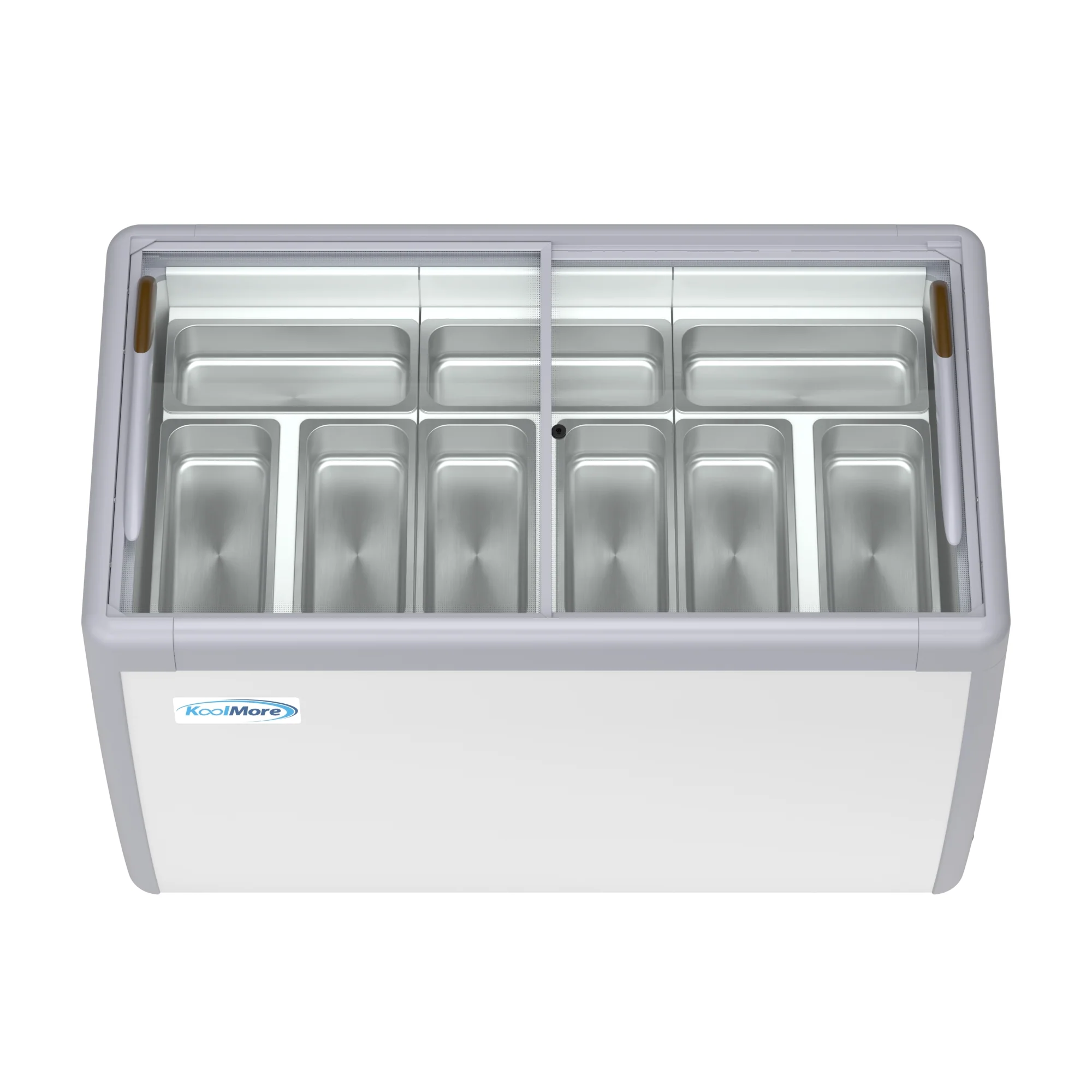 50 in. 9-Pan Gelato Dipping Cabinet Display Freezer with Sliding Glass Door, 13 cu. ft KMGDC49SD