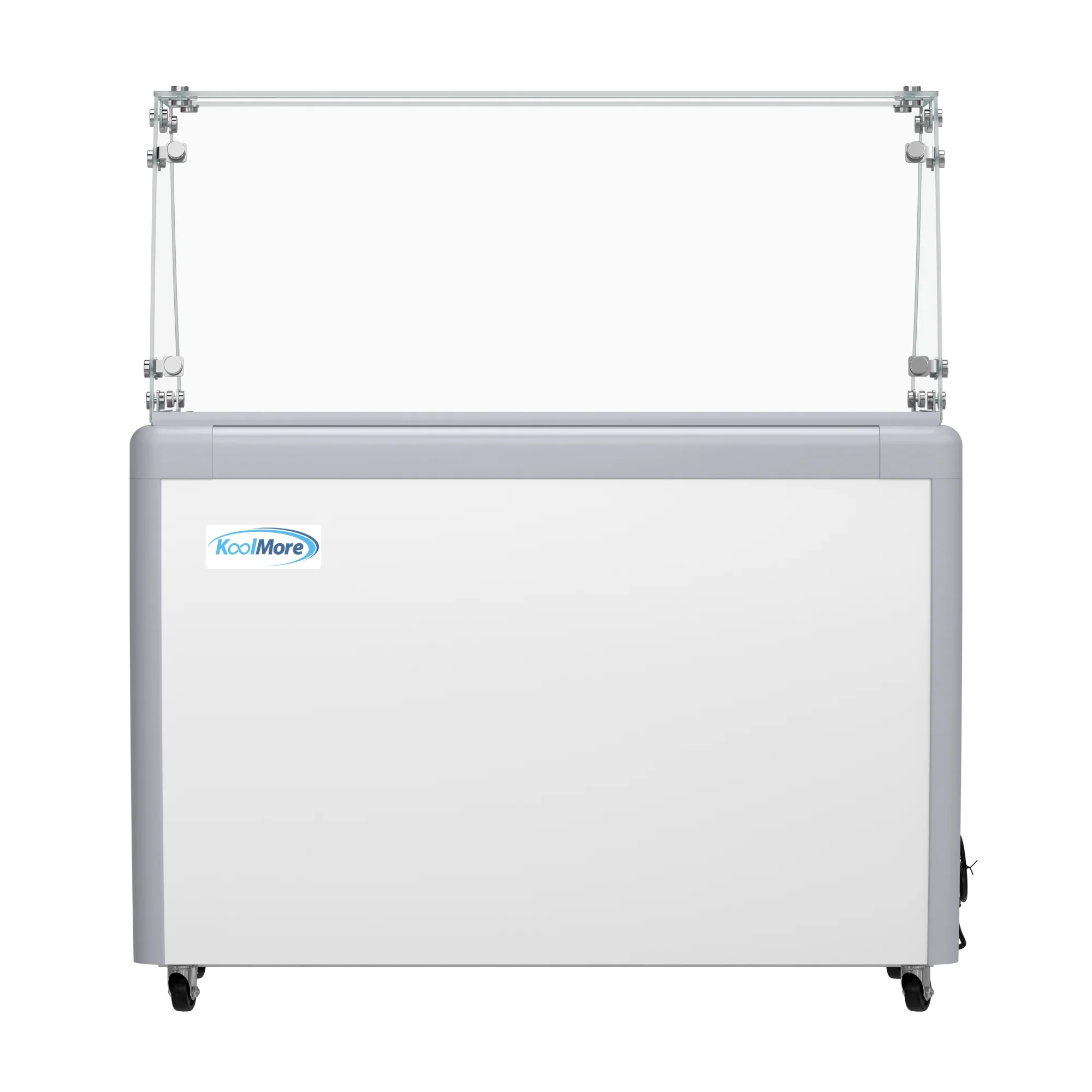 50 in. Gelato Dipping Cabinet Display Freezer with Sliding Glass Door and Sneeze Guard 13 cu. ft KMGDC49SDFG