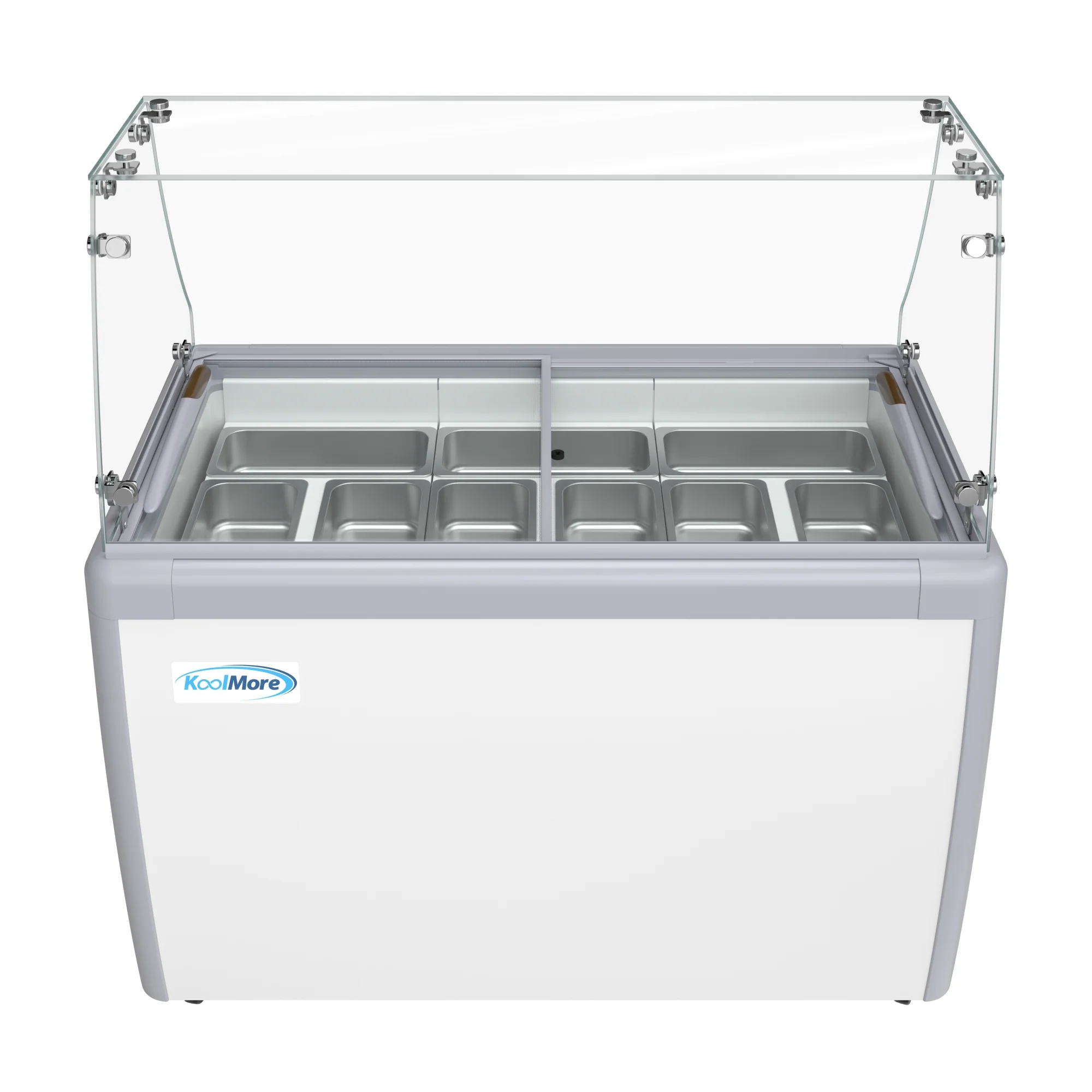 50 in. Gelato Dipping Cabinet Display Freezer with Sliding Glass Door and Sneeze Guard 13 cu. ft KMGDC49SDFG