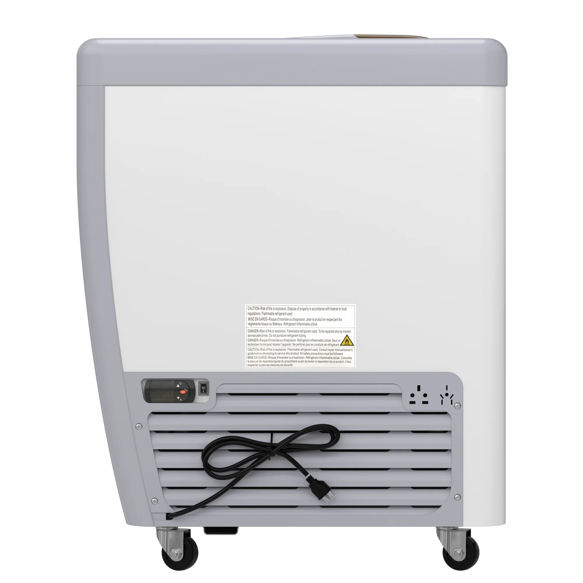 70 in. 14-Pan Gelato Dipping Cabinet Display Freezer with Sliding Glass Door, 20 cu. ft KMGDC71SD