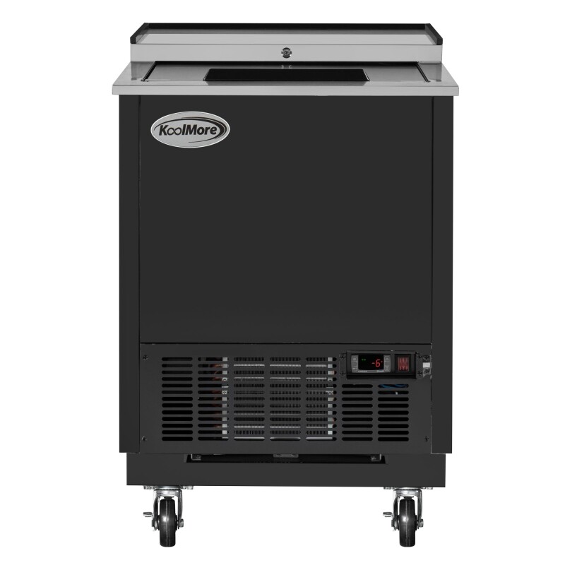 25 in. Commercial Glass Froster in Black Steel, ETL Listed, 5 cu. ft KMGF25BK