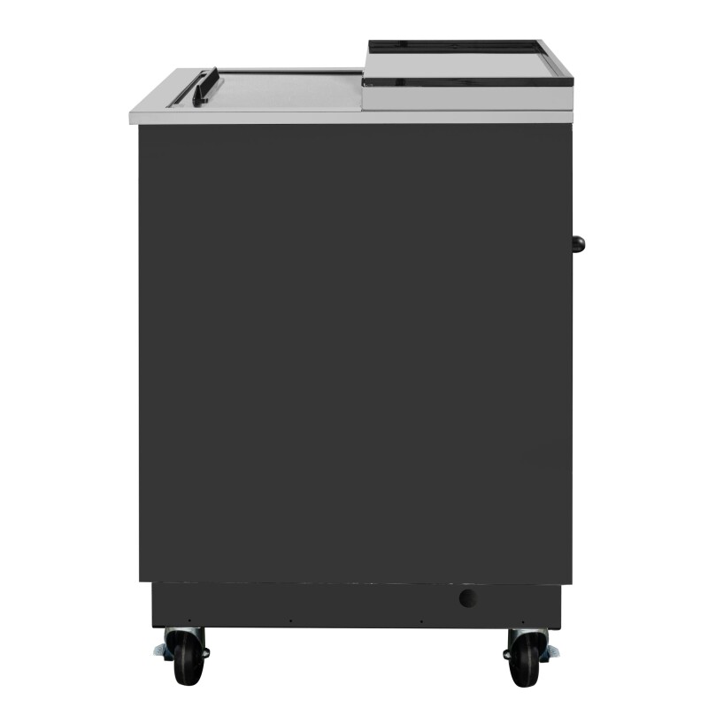 25 in. Commercial Glass Froster in Black Steel, ETL Listed, 5 cu. ft KMGF25BK