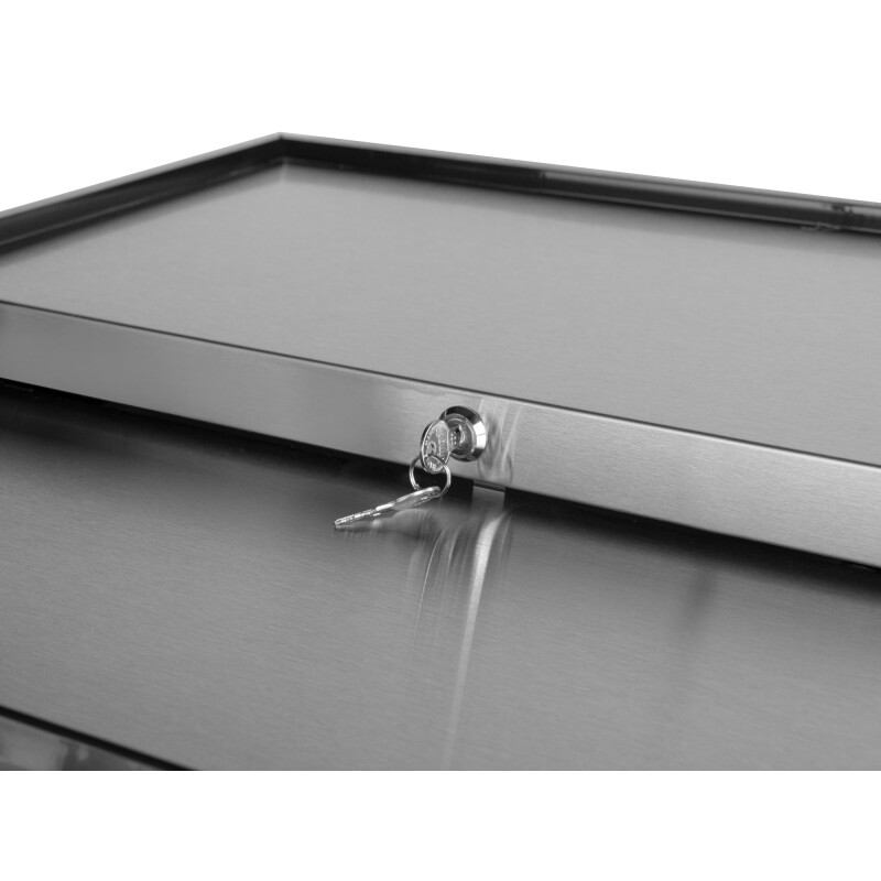 25 in. Commercial Glass Froster in Black Steel, ETL Listed, 5 cu. ft KMGF25BK