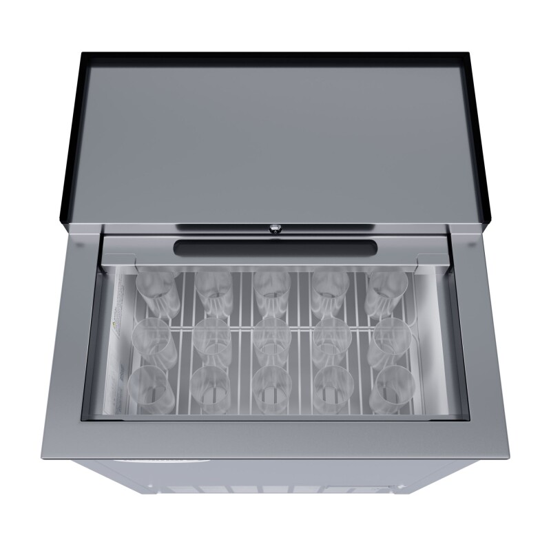 25 in. Commercial Glass Froster in Stainless Steel, ETL Listed, 5 cu. ft KMGF25SS
