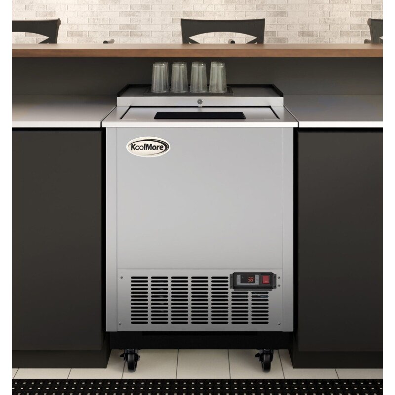 25 in. Commercial Glass Froster in Stainless Steel, ETL Listed, 5 cu. ft KMGF25SS
