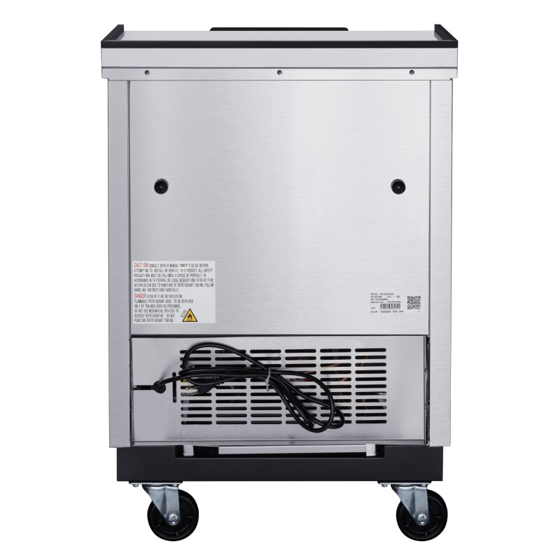 25 in. Commercial Glass Froster in Stainless Steel, ETL Listed, 5 cu. ft KMGF25SS