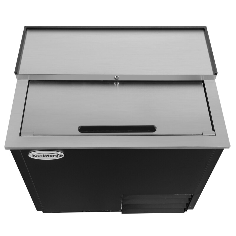 36 in. Commercial Glass Froster in Black Steel, ETL Listed, 9 cu. ft KMGF36BK