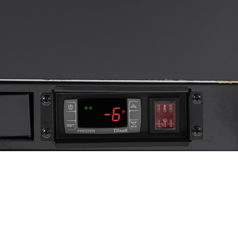 36 in. Commercial Glass Froster in Black Steel, ETL Listed, 9 cu. ft KMGF36BK
