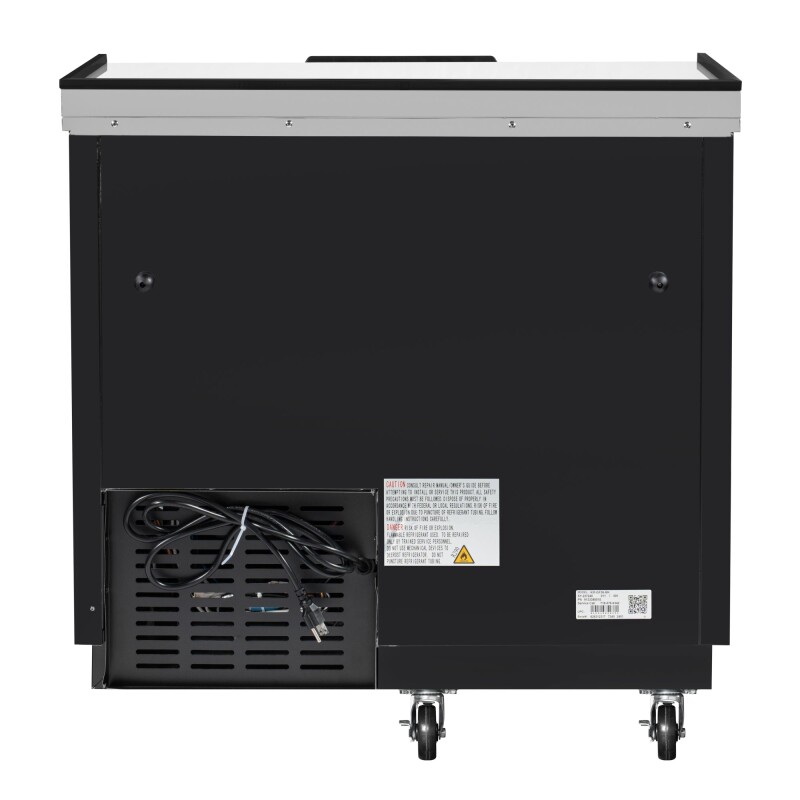 36 in. Commercial Glass Froster in Black Steel, ETL Listed, 9 cu. ft KMGF36BK