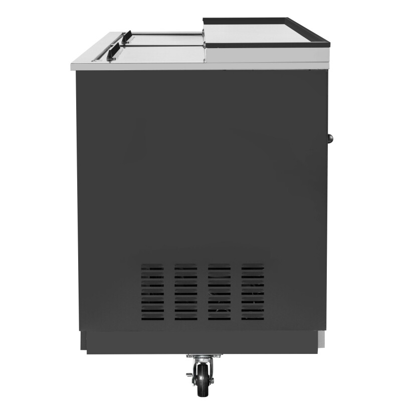 50 in. Commercial Glass Froster in Black Steel, ETL Listed, 14 cu. ft KMGF50BK